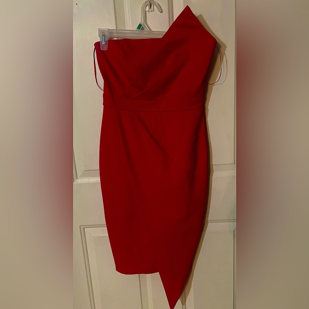 Women’s Red Strapless Medium Fashion Nova Dress